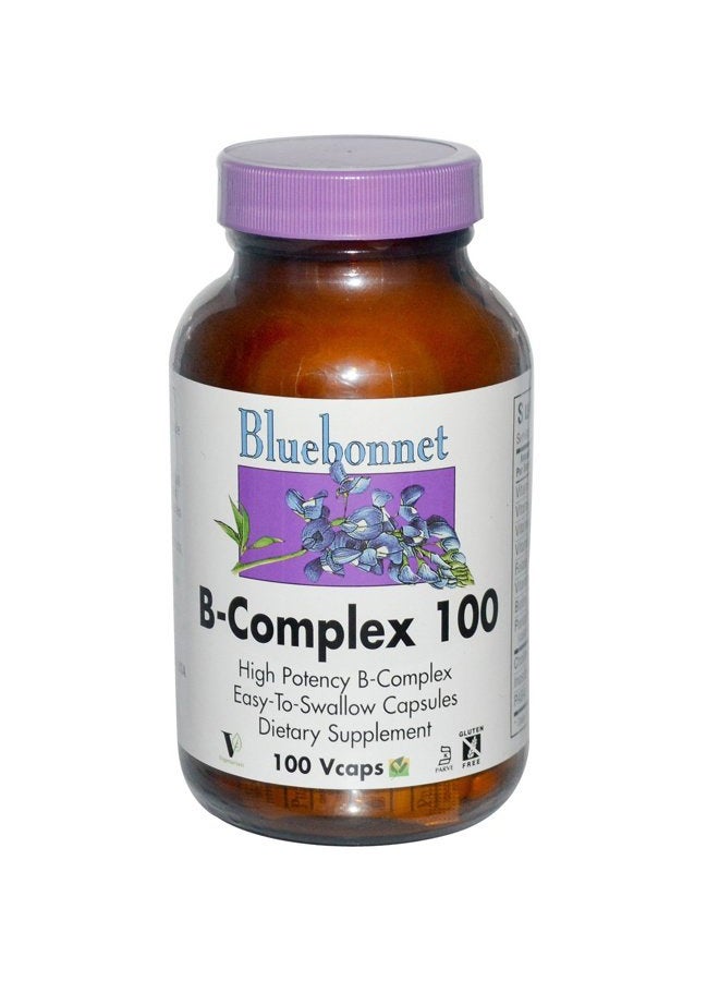 B-Complex 100 mg Vegetable Capsules, 100 count