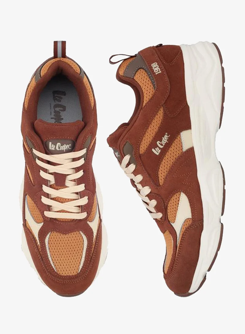 Lee Cooper Men Textured Lace-Up Ankle Sneakers