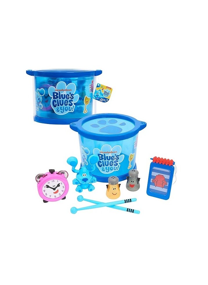 Just Play Musical Drum Set | Material : Plastic |  Kids Toy Instruments, Drum, Tambourine, Washboard, Clackers, Shakers | Age Group : 3+ Years  - Image 1
