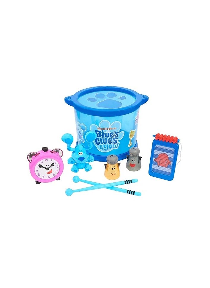 Just Play Musical Drum Set | Material : Plastic |  Kids Toy Instruments, Drum, Tambourine, Washboard, Clackers, Shakers | Age Group : 3+ Years  - Image 4
