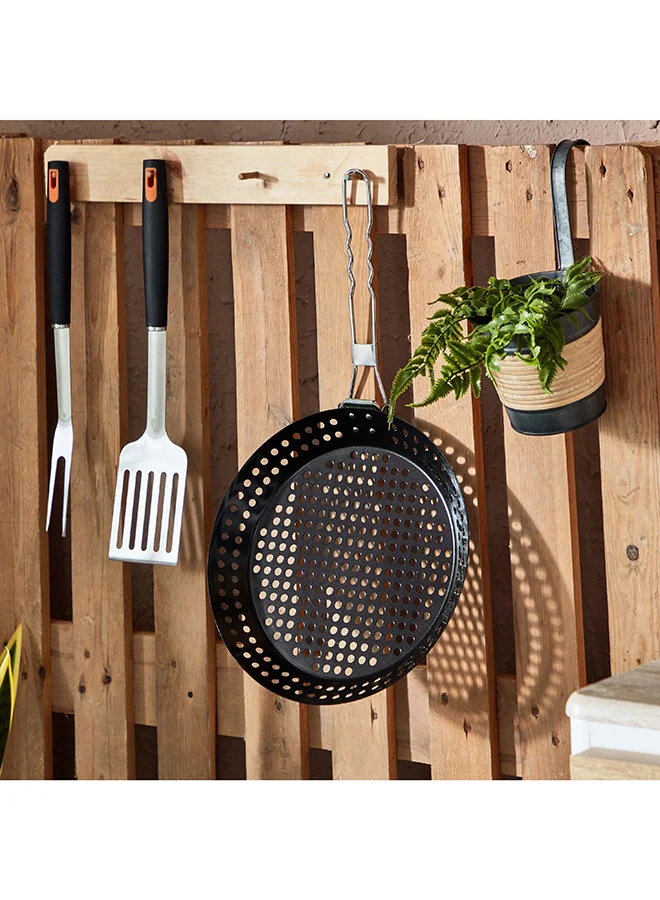 Home Box BarbeQ Round Grill Skillet 33.5x6.5x30.5 cm