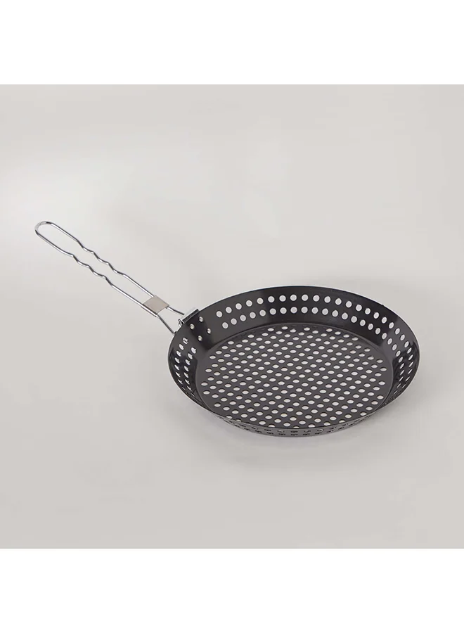 Home Box BarbeQ Round Grill Skillet 33.5x6.5x30.5 cm