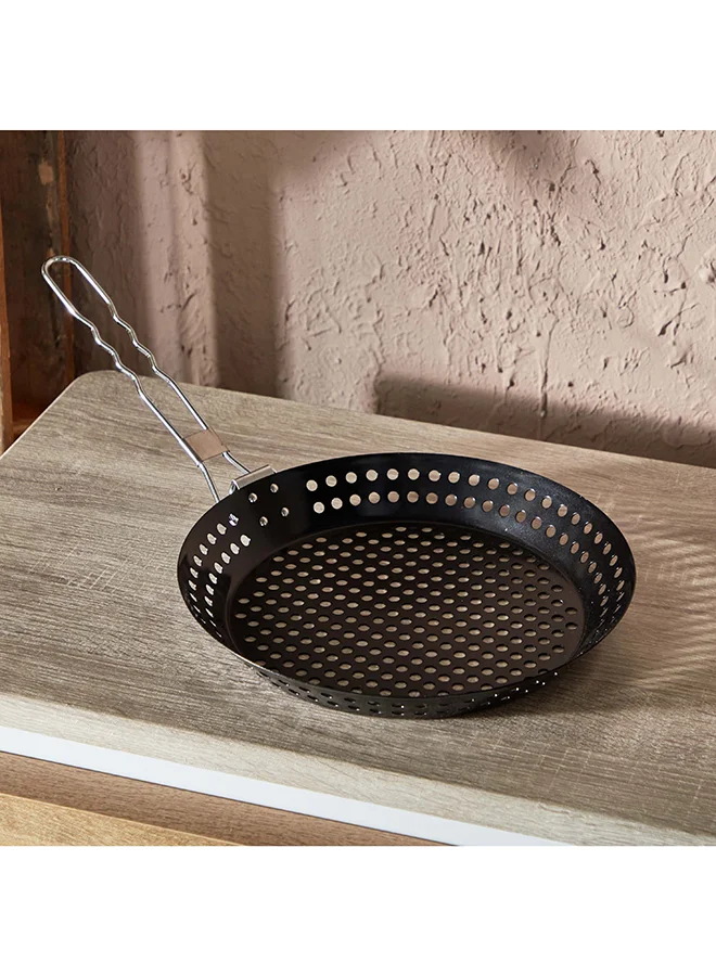 Home Box BarbeQ Round Grill Skillet 33.5x6.5x30.5 cm