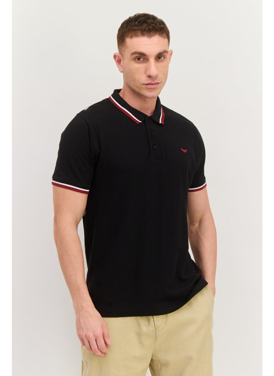 Men Regular Fit Embroidered Short Sleeves Polo, Black Combo - pzsku/Z25C020AC762C98C9385DZ/45/_/1737642032/f0cb664b-41c7-444f-91e9-18450c1bce6a