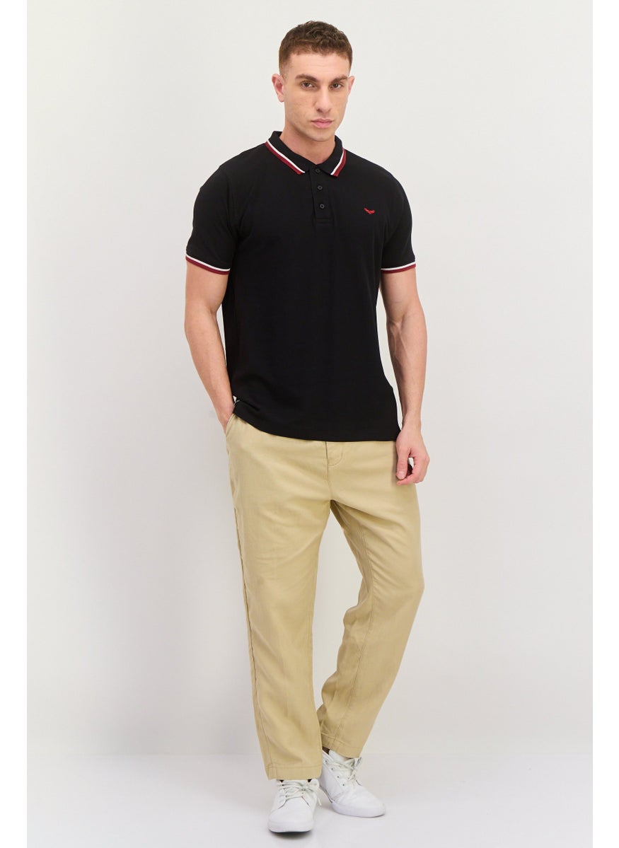 Men Regular Fit Embroidered Short Sleeves Polo, Black Combo - pzsku/Z25C020AC762C98C9385DZ/45/_/1737642040/2cbb9e4a-a4ed-43fb-8751-0bbf7d13f1c3