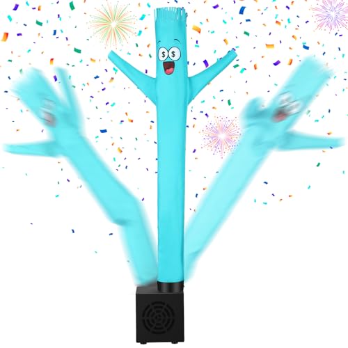 Poen Easter Gifts for Kids Mini Wacky Waving Inflatable Tube Guy with Blower Gag Toy Gift Inflatable Tube Man Birthday Desktop Decor Dancing Blow up Man for Office Party DecorMiser - Image 1