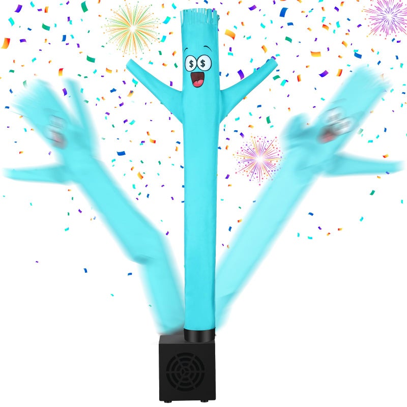 Poen Easter Gifts for Kids Mini Wacky Waving Inflatable Tube Guy with Blower Gag Toy Gift Inflatable Tube Man Birthday Desktop Decor Dancing Blow up Man for Office Party DecorMiser - Image 3