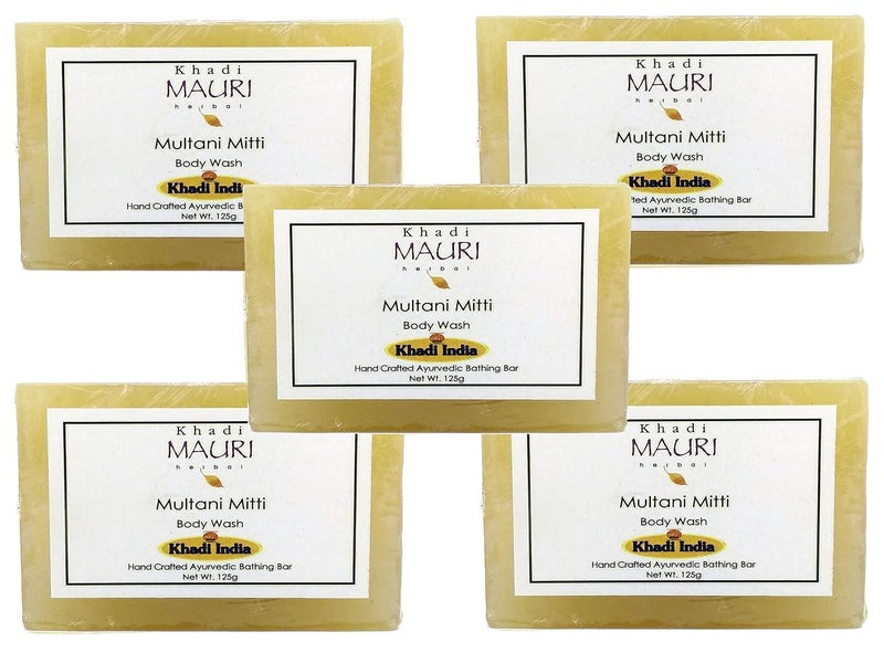 Khadi Mauri Multani Mitti Soap  Pack of 5 625g