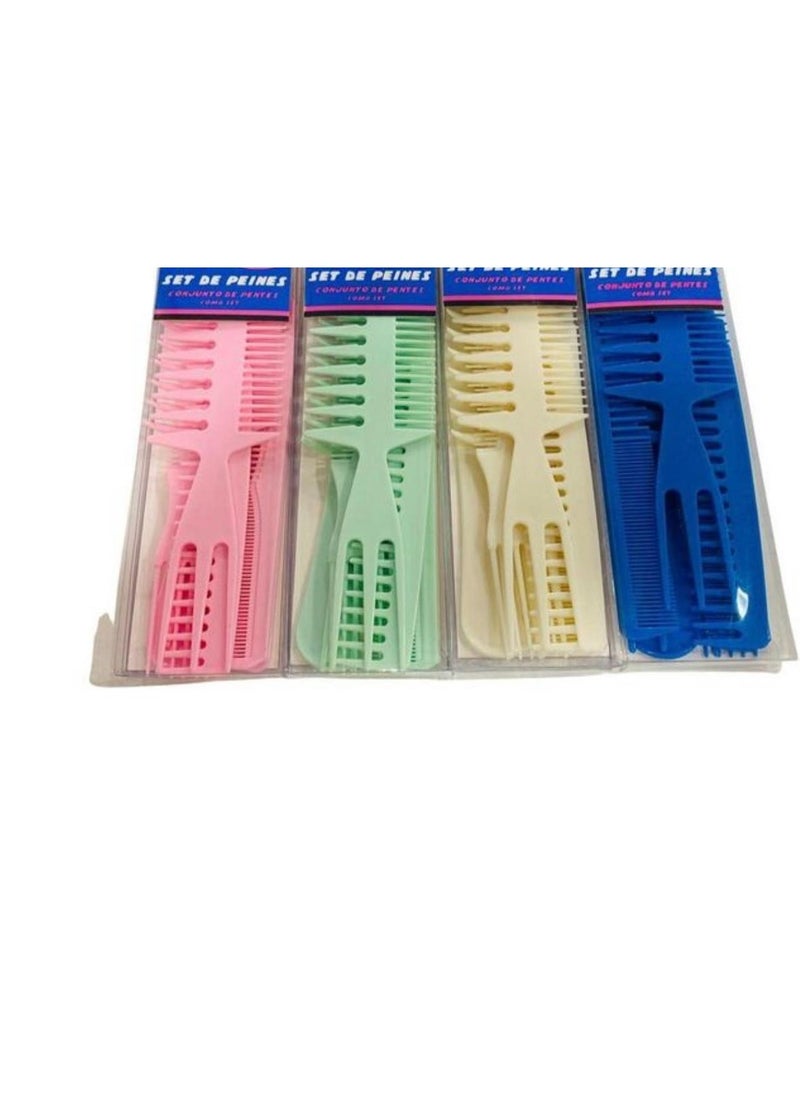Generic Random Color Detangling Comb Set  - Image 3