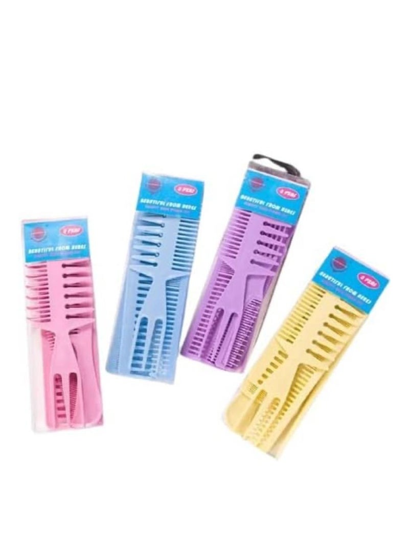 Generic Random Color Detangling Comb Set  - Image 1