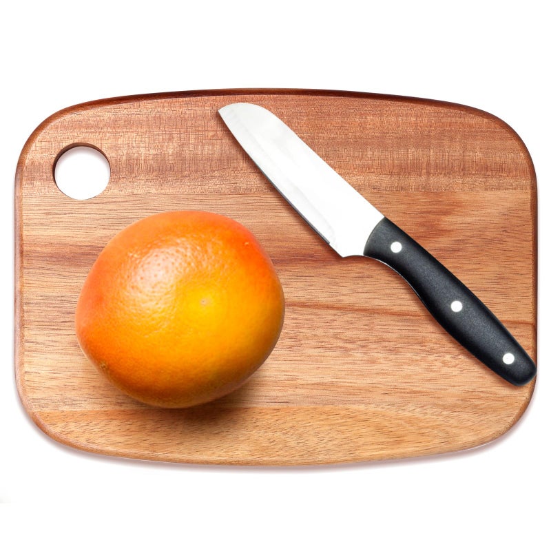 Gtencemen Small Acacia Wood Cutting Boards for Kitchen with Hanging â€“ Mini Wooden Cutting Board for Vegetables, Fruit, Bread, Meat - BPA Free, 9" x 6.5" - Image 1