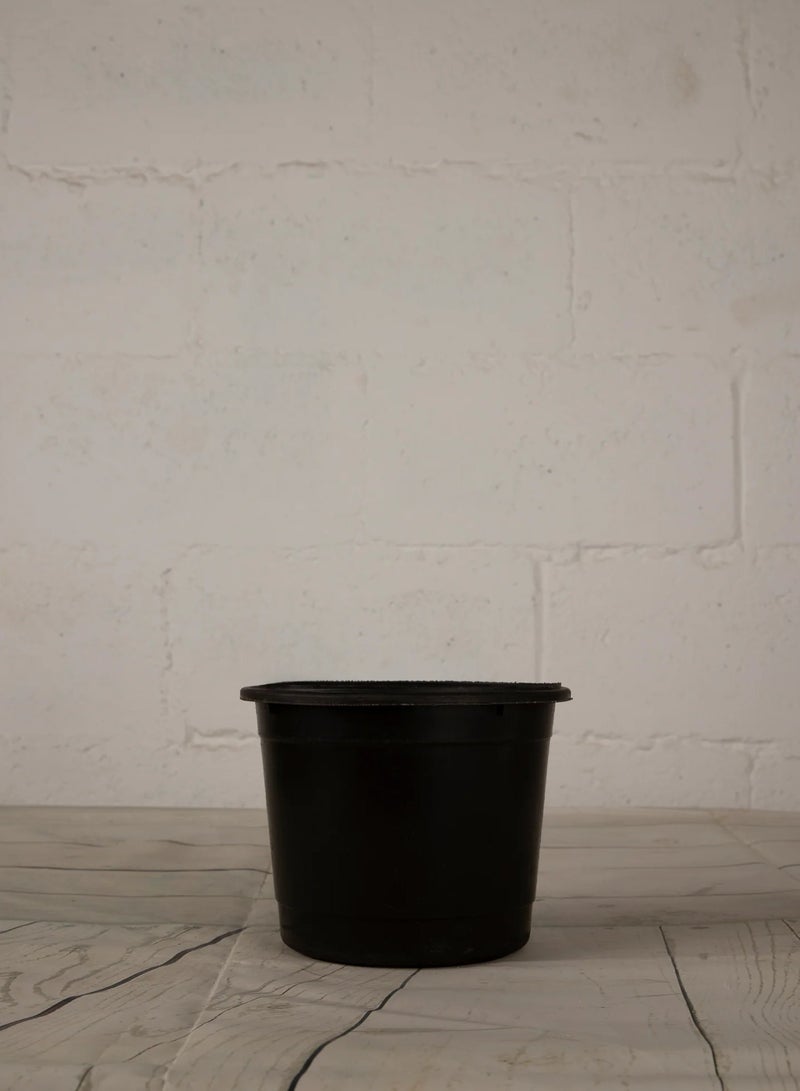 Pot 20 cm black plastic