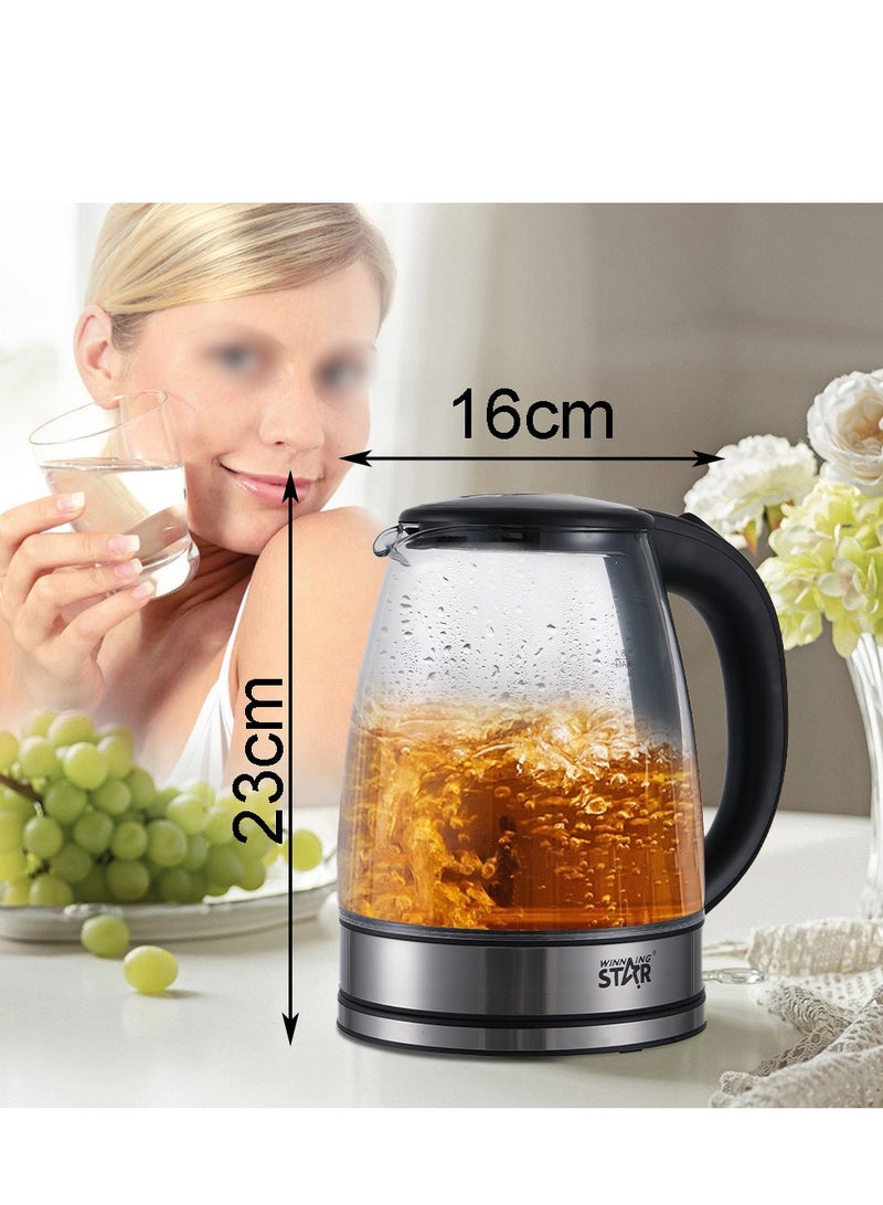 Winning Star Electric Kettle 1.8L/1500W Tea Kettle For Coffee & Tea Hot Water Kettle Teapot Boiler - Image 3