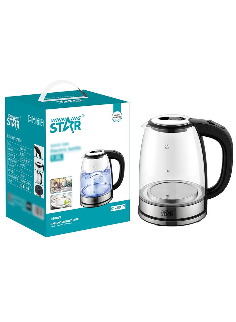 Winning Star Electric Kettle 1.8L/1500W Tea Kettle For Coffee & Tea Hot Water Kettle Teapot Boiler - Image 5