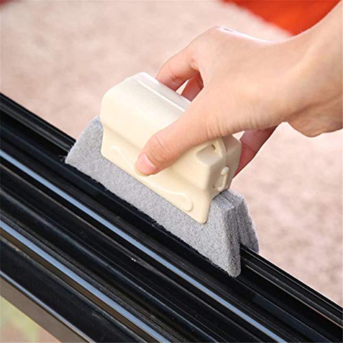 pufans Groove Gap Cloth Window Door Track Multifunctional Cleaning Brush Color: Beige/Gray/Blue (Random Color Matching)3PCS - Image 3