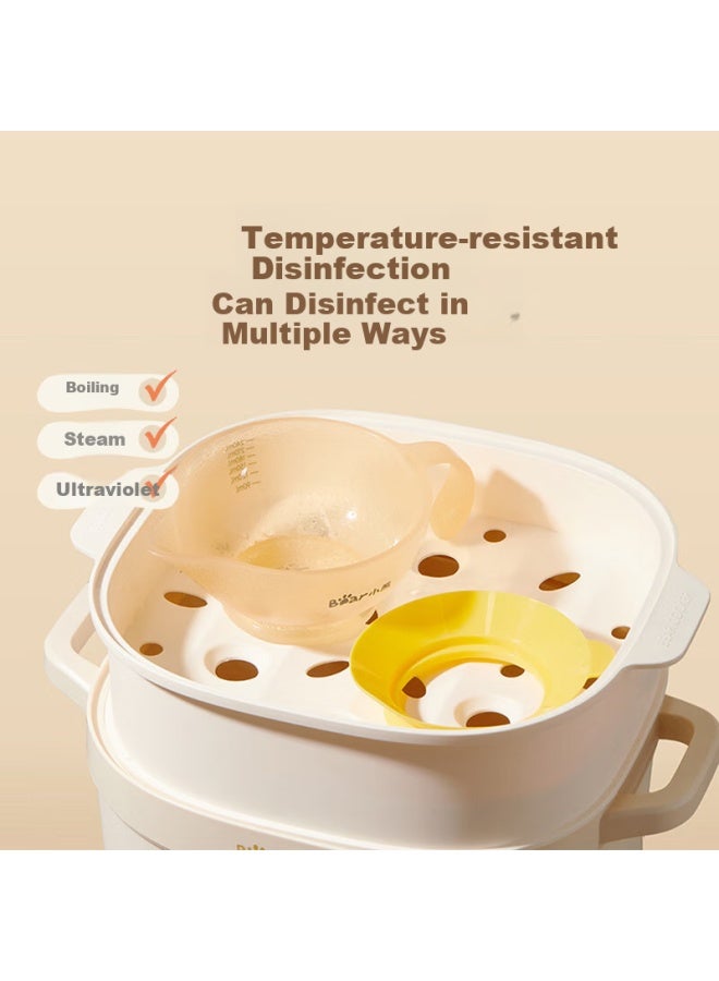 Bear Baby Food Bowl Infant Special Newborn Feeding Water Learning Eating Training Grinding Bowl er Anti-fall Anti-scald - Image 1