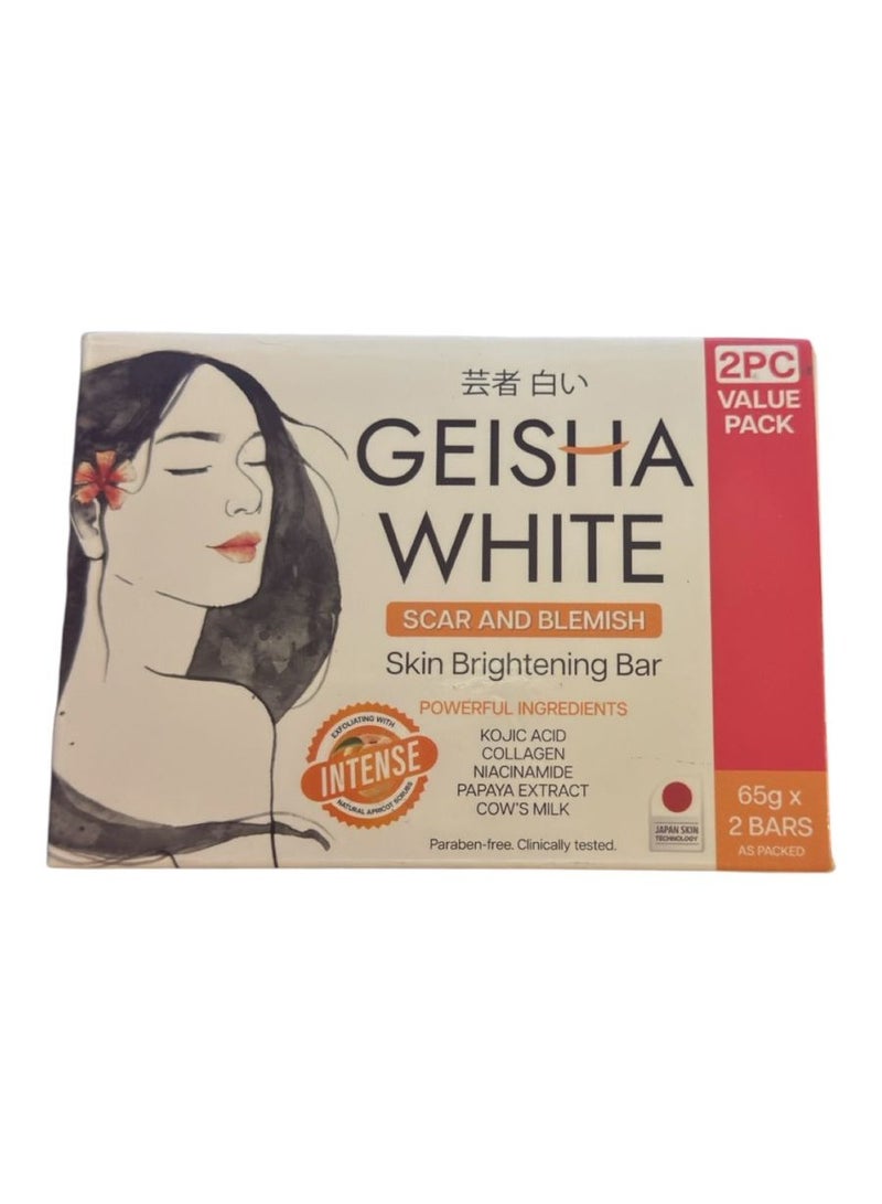 صابون جيشا الأبيض المكثف للندبات والبقع