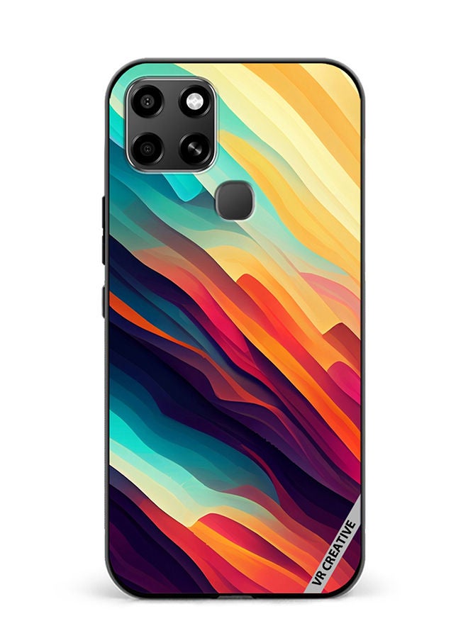VR CREATIVE Protective Case Cover For Infinix Smart 6 Abstract Colorful  With Gradient Patterns Design Multicolour - Image 1