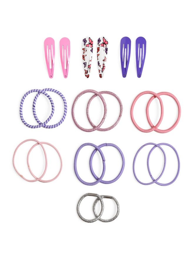 Mi Arcus Multi-coloured Hair Rubber Band and Tic Tac Pins for Girls (Set of 20) - Image 1
