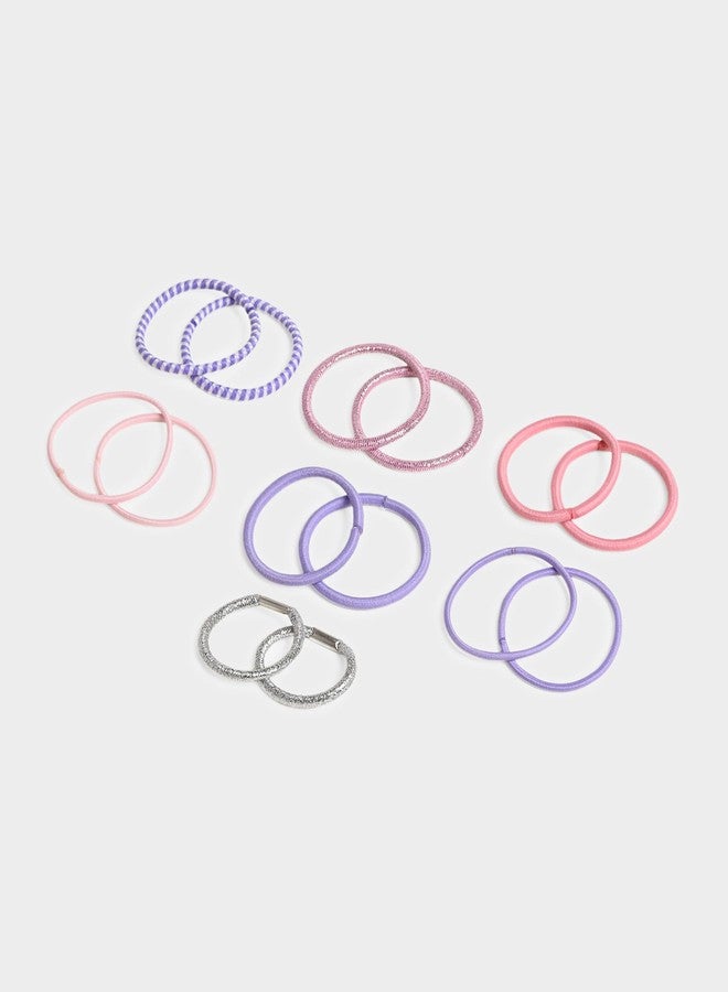 Mi Arcus Multi-coloured Hair Rubber Band and Tic Tac Pins for Girls (Set of 20) - Image 3
