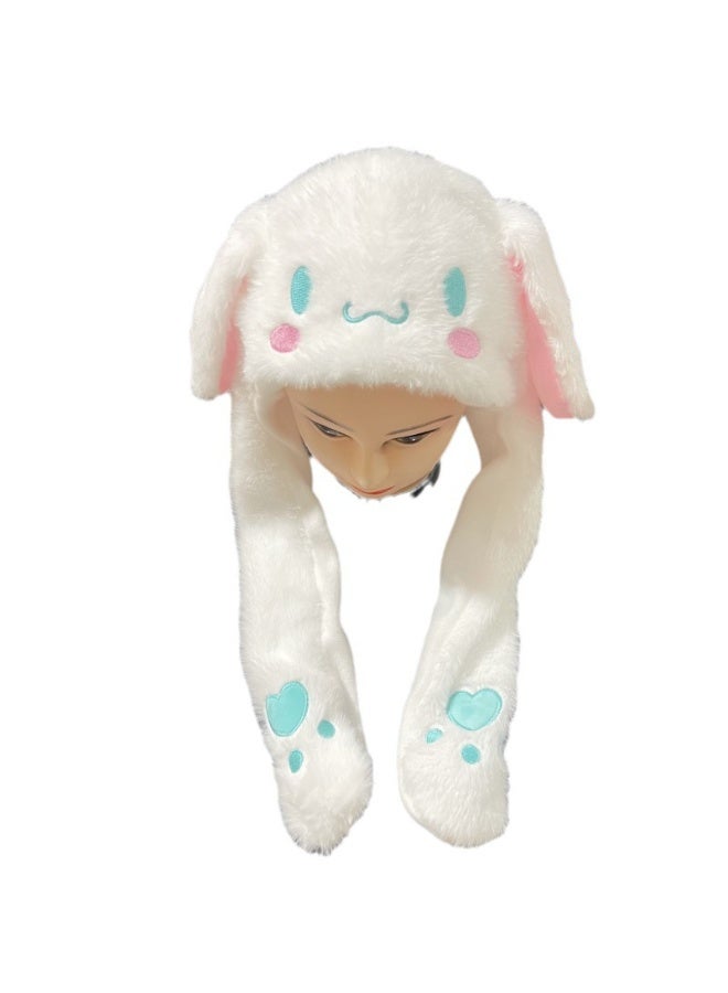 سانريو سينامورول مستوحاة تضيء أفخم قبعة مع آذان تتحرك التفاعلية سوبر رائعتين دافئ و لفتت الانظار أغطية الرأس للمناسبات متعة - Image 3
