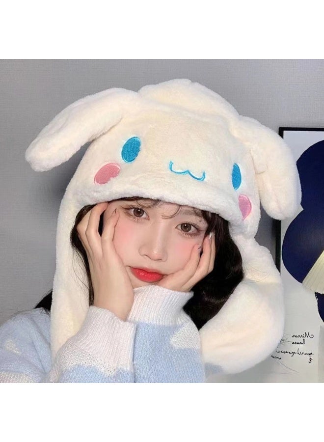 سانريو سينامورول مستوحاة تضيء أفخم قبعة مع آذان تتحرك التفاعلية سوبر رائعتين دافئ و لفتت الانظار أغطية الرأس للمناسبات متعة - Image 2
