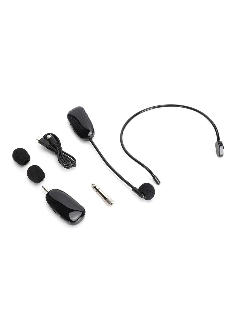 UHF Headset Wireless MicroPhone - Black - Image 4