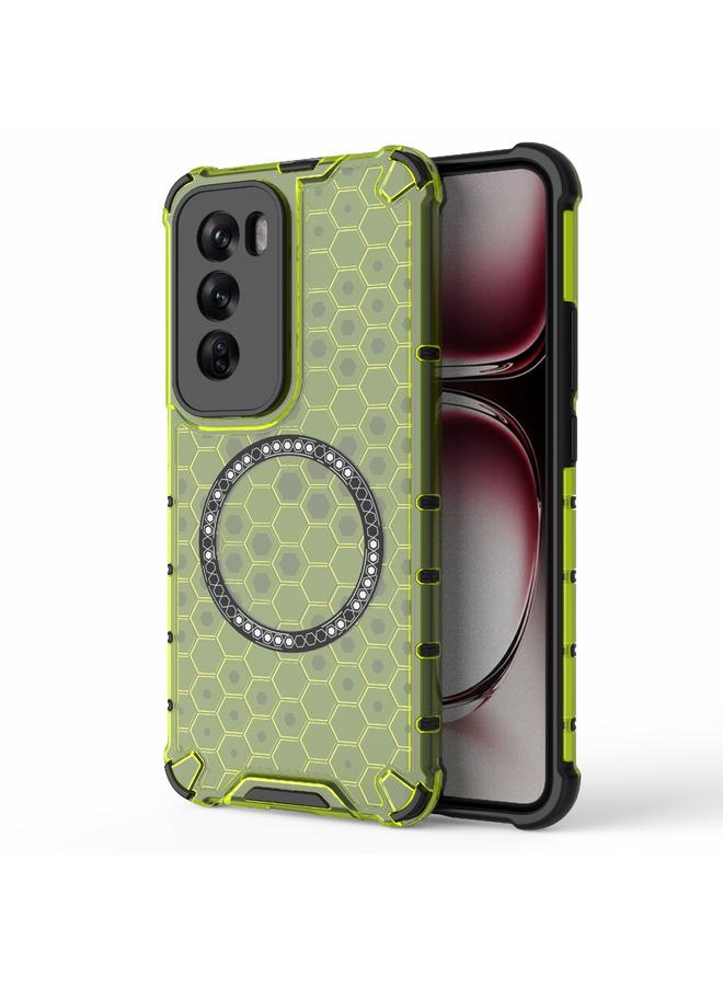 S-TOP Case For OPPO Reno12 Pro Global Honeycomb Magnetic Ring Shockproof Phone Case - Image 1