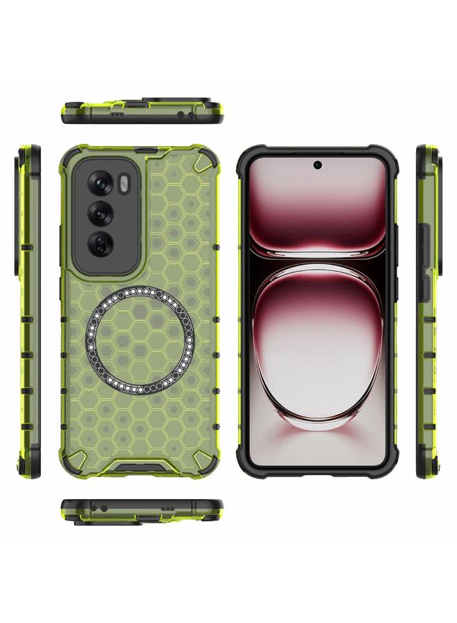 S-TOP Case For OPPO Reno12 Pro Global Honeycomb Magnetic Ring Shockproof Phone Case - Image 3