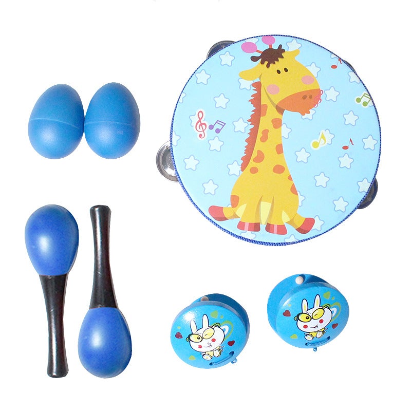 Wooden Early Childhood Orff Musical Instruments Toys Children Musical Instruments Rattle Percussion Combination Set - Image 1