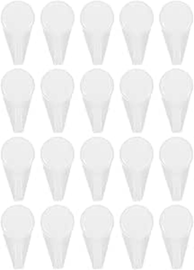 20 Pcs Non Trace Invisible Wall Hooks Heavy Duty Plastic Picture Hangers With Cover For Drywall Concrete Walls Medium Size Home Decoration Picture Hanging Kit - Image 1