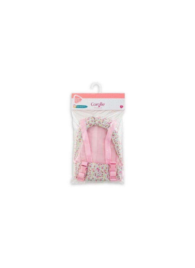 Corolle Corolle Baby Doll Sling - Mon Grand Poupon Accessory Fits 14" and 17" Dolls, with Adjustable Straps and Floral Print, for Kids Ages 3 Years and up, Pink/Floral (9000141320)  - Image 2