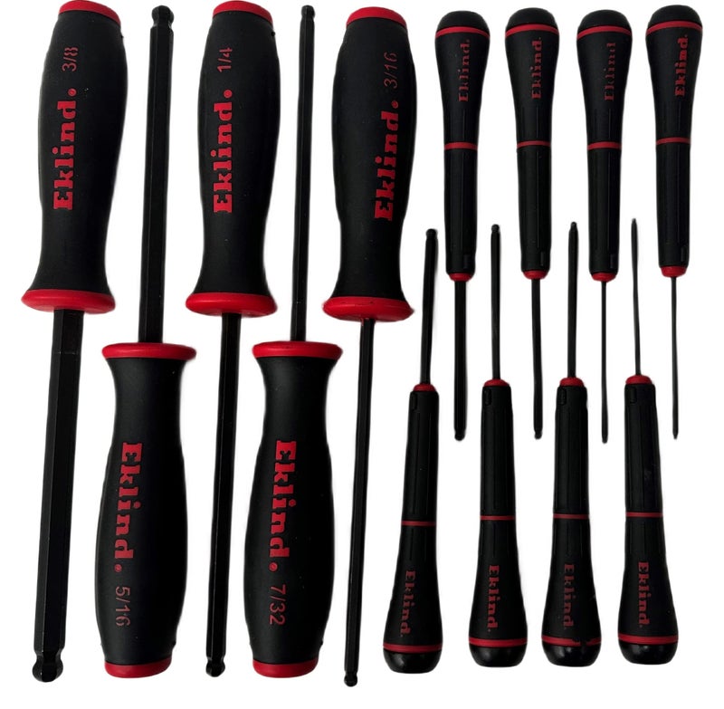 Eklind Tool مجموعة مفكات ألين كروية هكس من إكليند 90113، 13 قطعة - Image 1