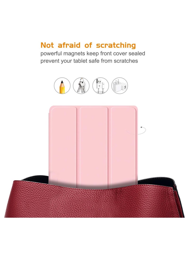 Case Compatible with iPad 10th Generation 2022 10.9 Inch with Pencil Holder, Slim Protective Cover with Clear Back Shell for iPad 10th Gen A2696 A2757 A2777, Auto Wake/Sleep, Rose Pink - pzsku/Z25C13A39C15A0AC1C532Z/45/_/1737829288/6bc756a4-b724-49aa-90ec-55236b87eba5