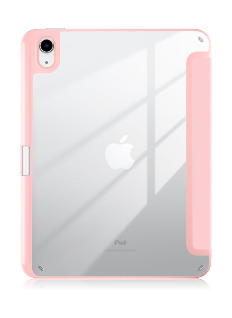 Case Compatible with iPad 10th Generation 2022 10.9 Inch with Pencil Holder, Slim Protective Cover with Clear Back Shell for iPad 10th Gen A2696 A2757 A2777, Auto Wake/Sleep, Rose Pink - pzsku/Z25C13A39C15A0AC1C532Z/45/_/1737829288/fdf5a116-888a-4714-b8da-c03e9920197b