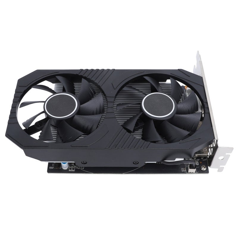 بطاقة رسومات RX550: ذاكرة GDDR5 بسعة 4 جيجابايت، تصل تردد الذاكرة إلى 6000 ميجاهرتز، مع مروحة تبريد مزدوجة من الألومنيوم - دقة عالية 4K، بطاقة رسومات قابلة للربط والاستخدام مباشرة للألعاب على أجهزة سطح المكتب - Image 2
