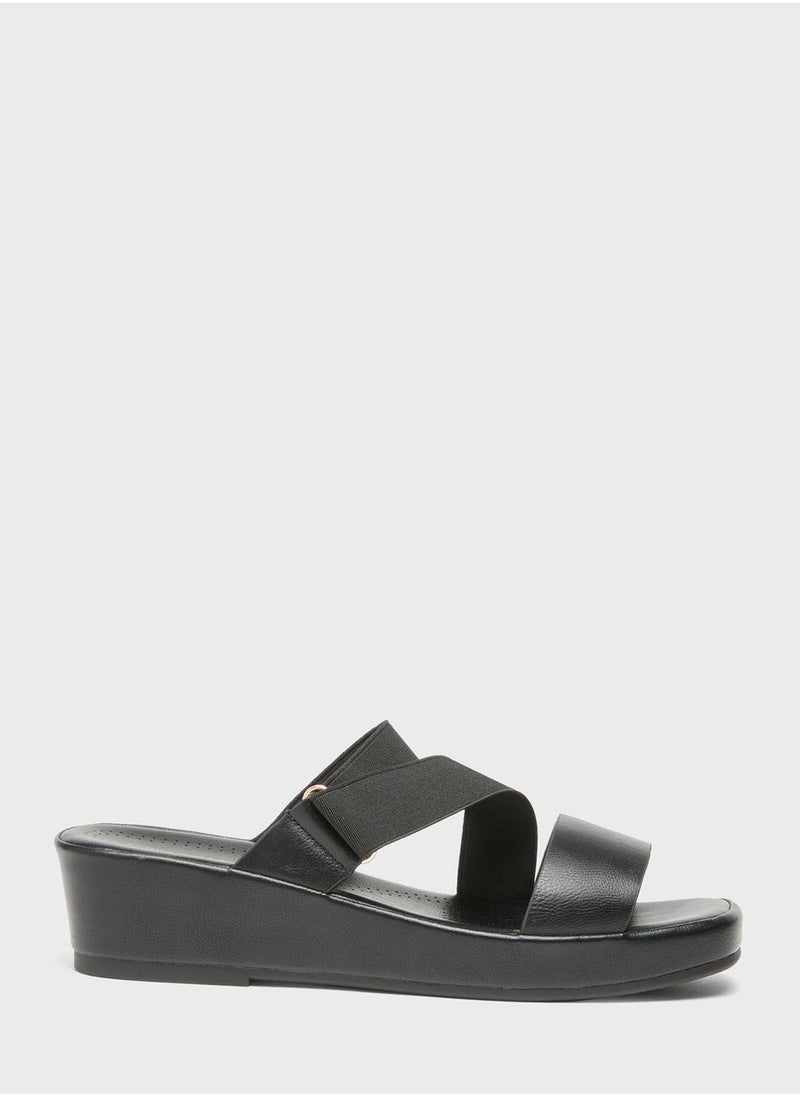 shoexpress Multi Strap Wedge Sandals - Image 1