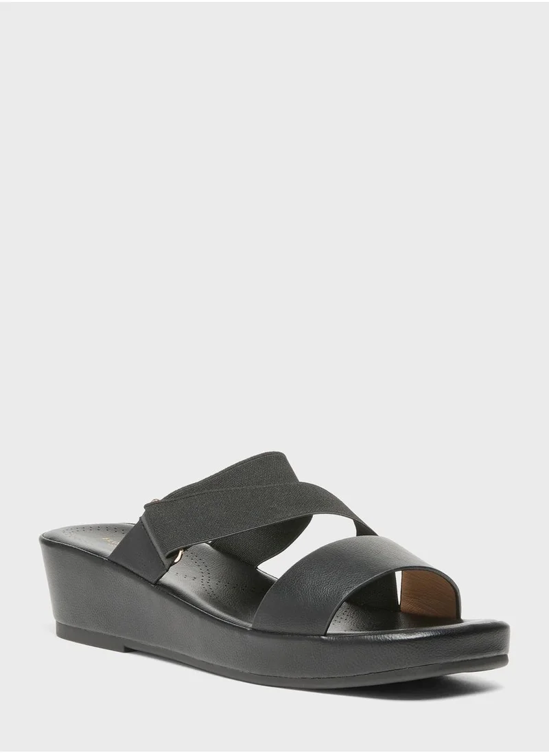 شو اكسبرس Multi Strap Wedge Sandals