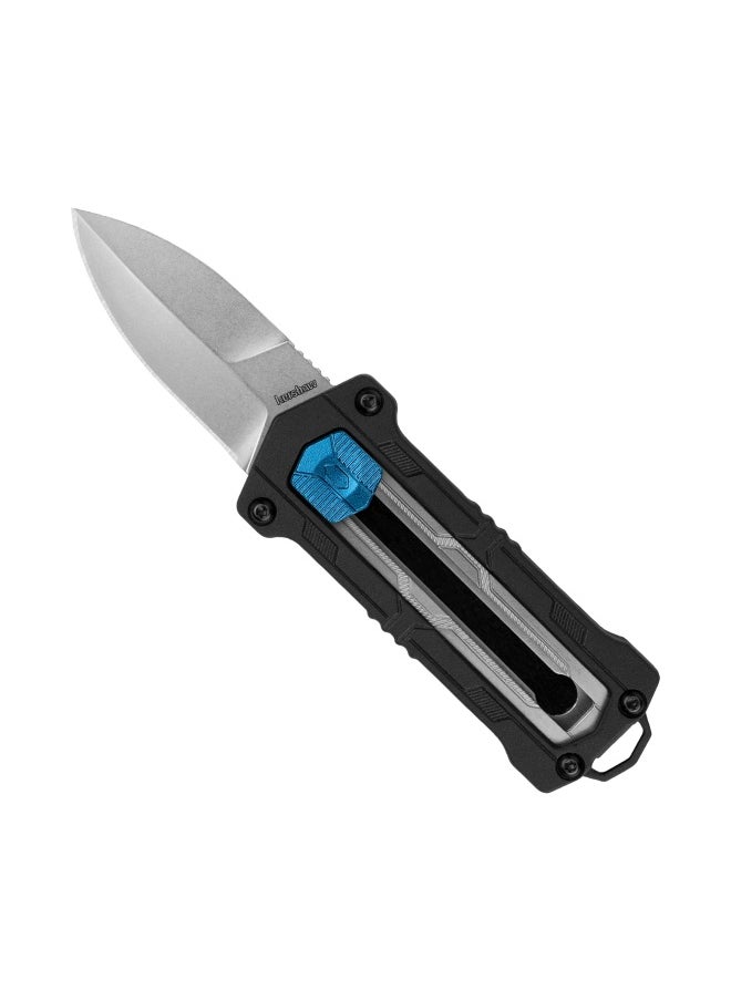 Kershaw - Kapsule Edc Pocket Knife 1.9 Inch Spear Point Blade Manual Opening Sliding Button Lock Black - Image 1