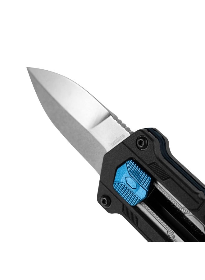Kershaw - Kapsule Edc Pocket Knife 1.9 Inch Spear Point Blade Manual Opening Sliding Button Lock Black - Image 1