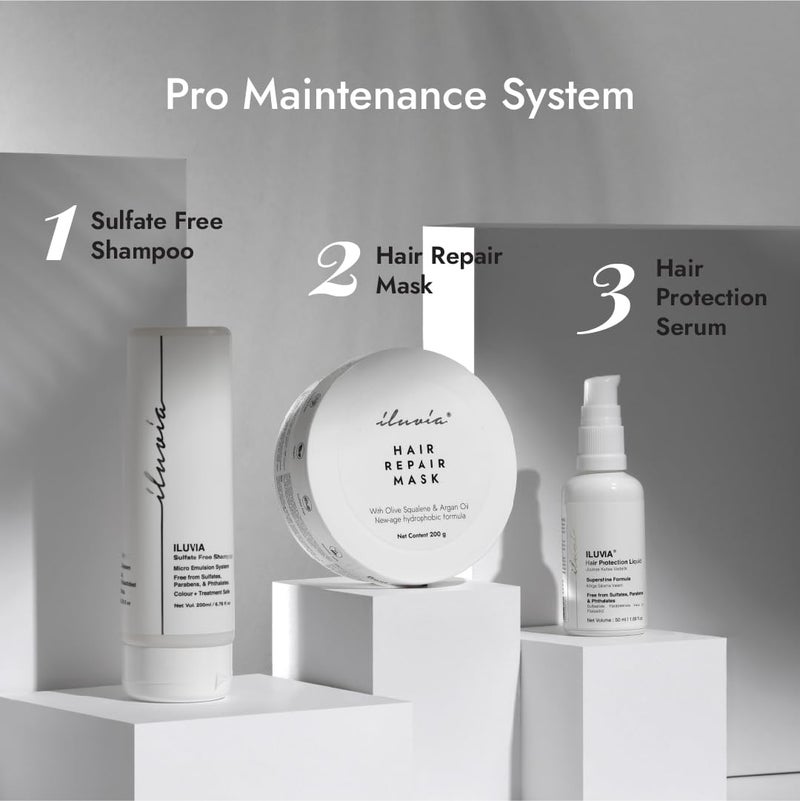 iluvia Hydrophobic Hair Repair Mask HumidityResistant AntiFrizz Hair Mask Restores The Hairs Moisture Balance Repairs Dry Brittle Chemically Treated Hair 200 Gram  Fresh - Image 5