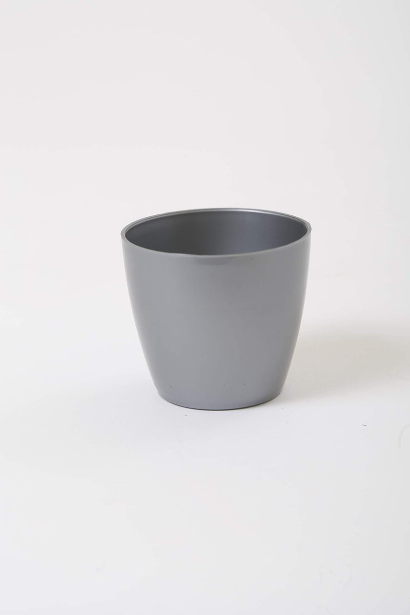 CAPPL Small Plastic Flower Pot for Home Office Indoor & Outdoor Garden, Grey, 2.5 inch, Pack of 25 - Image 1