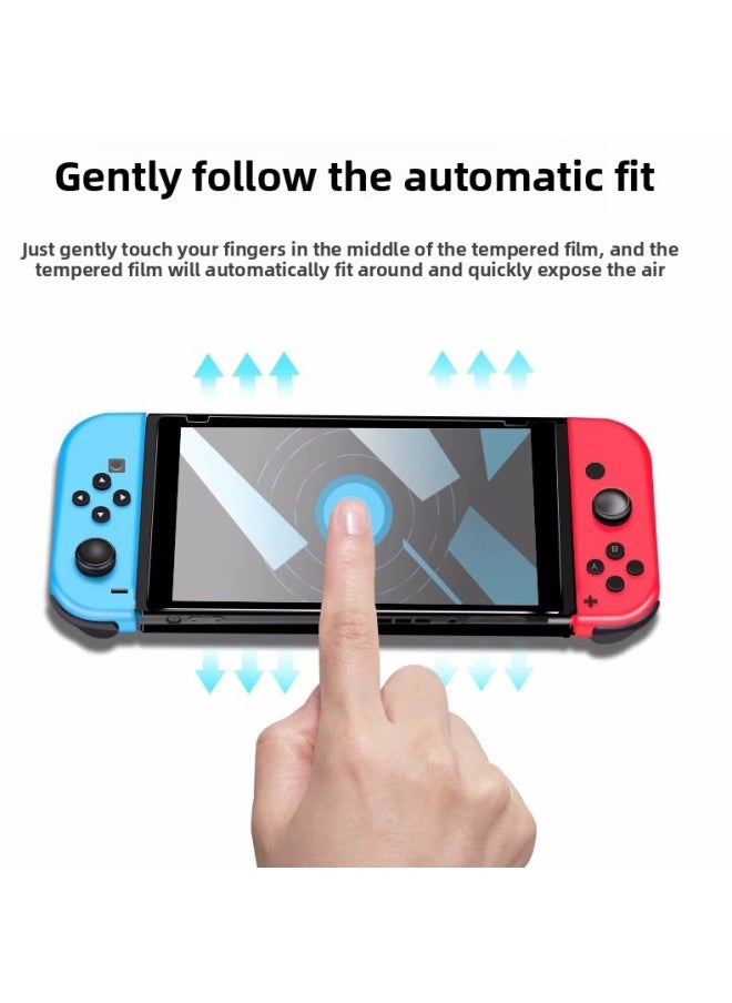 جنرال من أجل نينتندو سويتش، فيلم مقسى OLED Frosted Game Film مضاد للزجاج الأزرق NS واقي شاشة - اللون: Switch 2.5d أرجواني فاتح (كبير) فيلم مقسى عاري  - Image 2