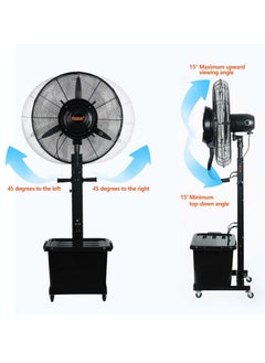 BONAI Bonai Portable Mist fan with 40L  Water tank Capacity, Electrical Safety Class: I, 26 inch Diameter,Cooling large spaces for for Home,warehouses, event halls, patios, restaurants, and More -HK-WT650  - Image 2