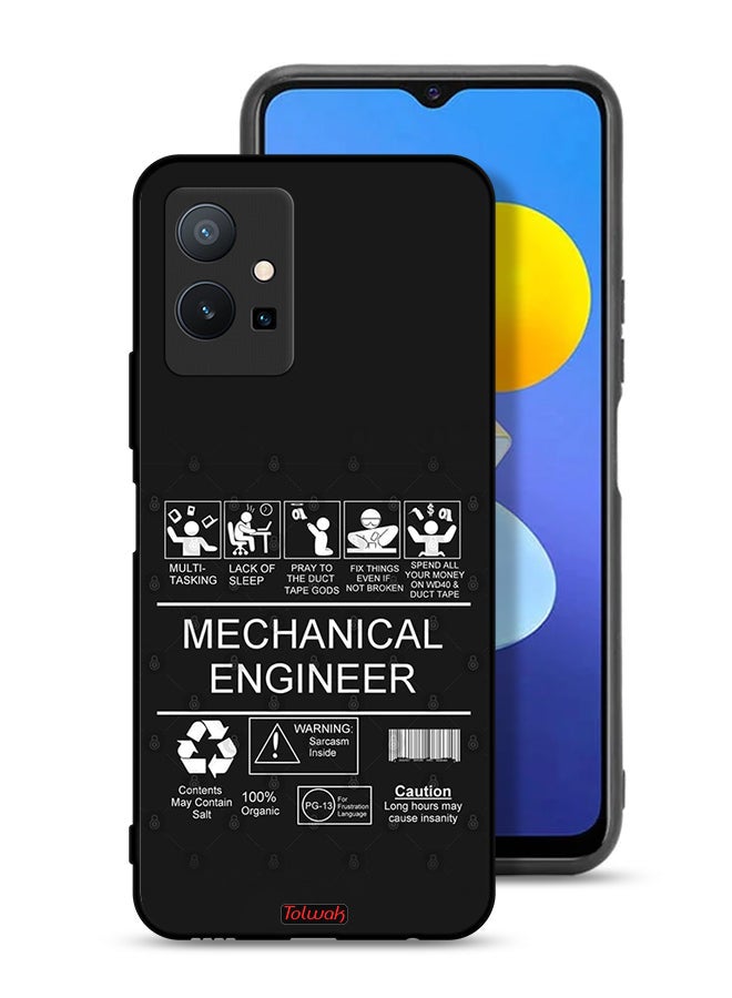 Tolwak Vivo T1 5G Protective Case Cover Mechanical Engineer Sticker - Image 1