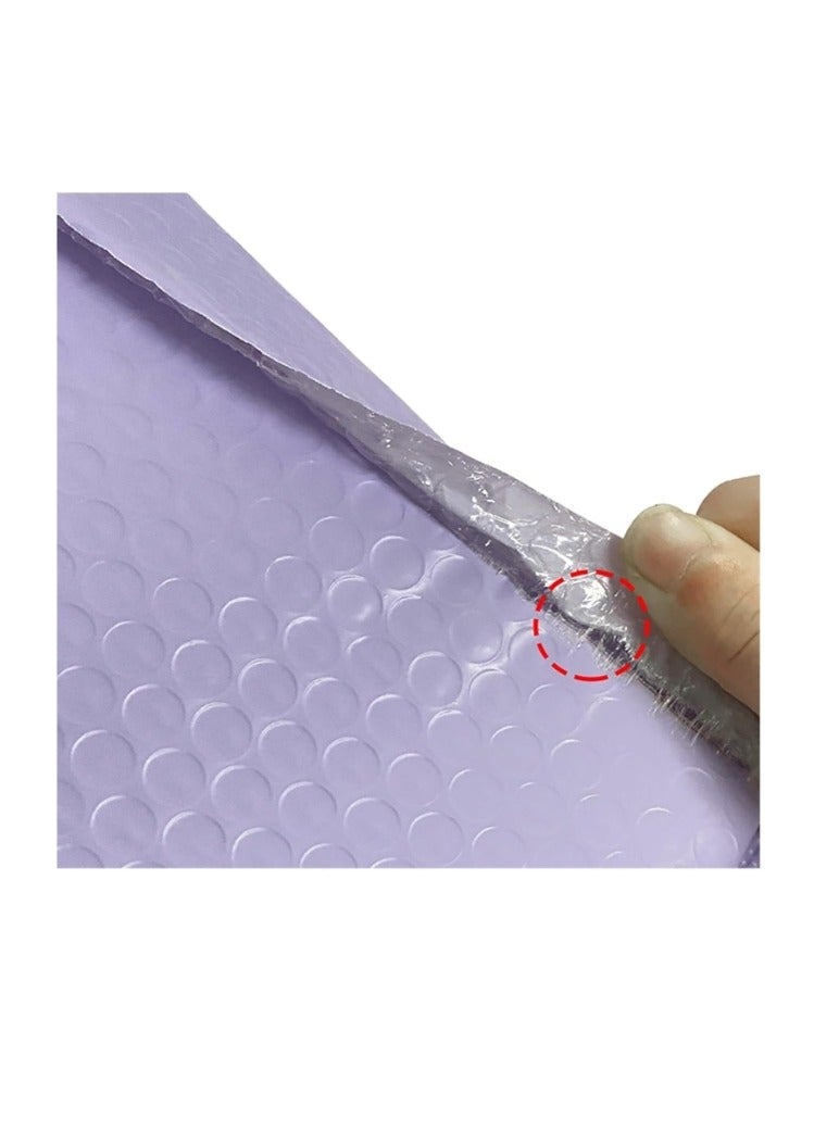 OASIS-TH Pack of 20 Self-Seal Bubble Mailers Szie 18 X 23 CM Out Bags Cushioning Wrap Pouch for Packaging Mailing and Shipping Light Purple Color  - Image 3