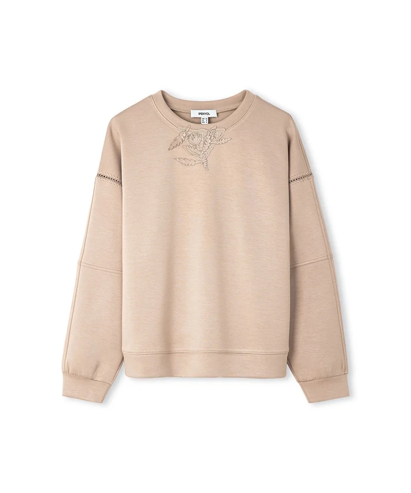 Ipekyol  Floral Applique Sweatshirt for Women | Best Price UAE