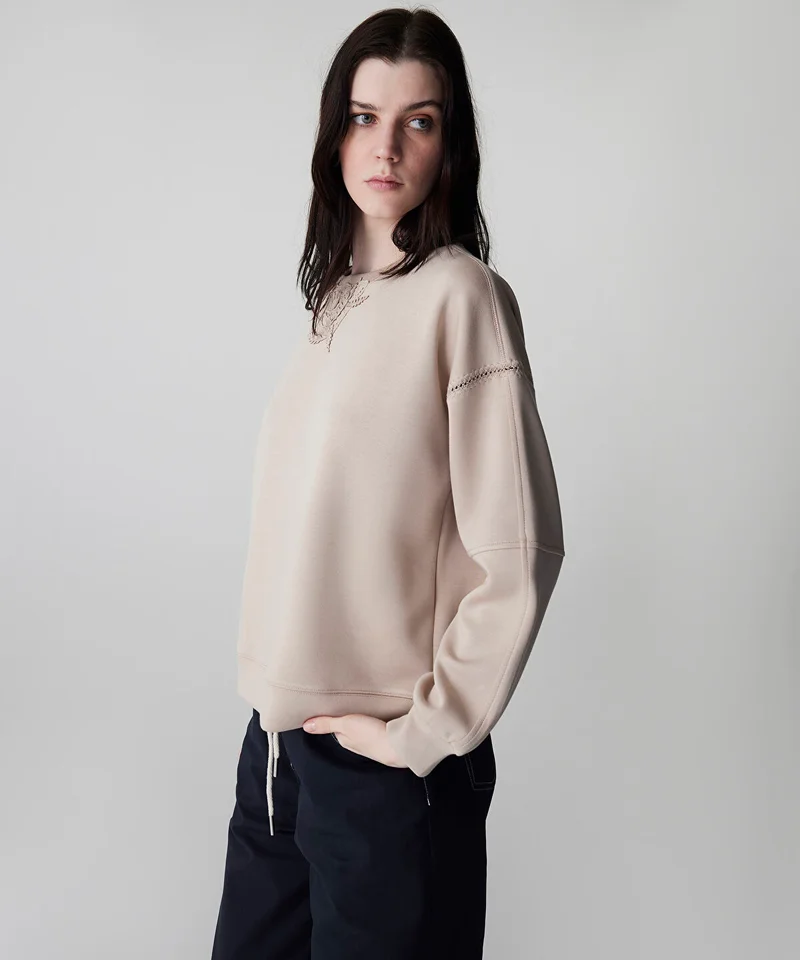 Ipekyol  Floral Applique Sweatshirt for Women | Best Price UAE