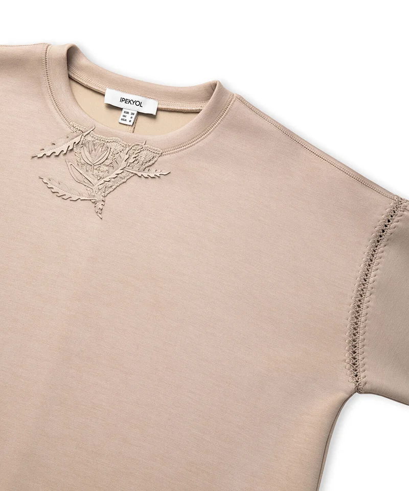 Ipekyol  Floral Applique Sweatshirt for Women | Best Price UAE