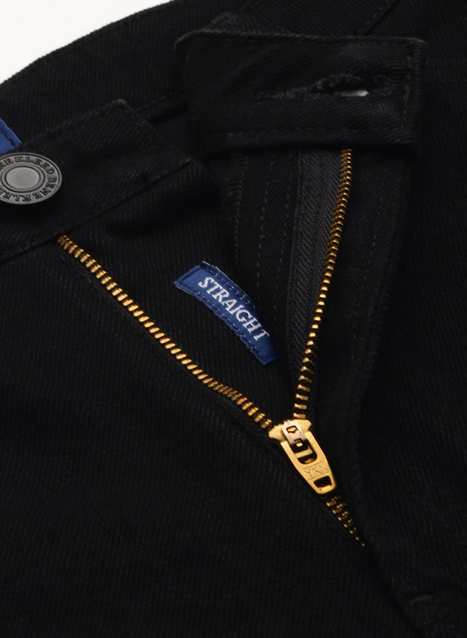 تايك تو بنطال جينز بخصر عالي وقصة أرجل مستقيمة - Image 5